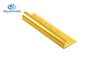 Цвет золота округлой формы 6063 алюминиевый профилей отделки края для утески стены