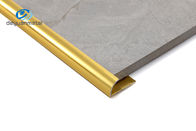 Цвет золота округлой формы 6063 алюминиевый профилей отделки края для утески стены