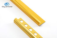 Цвет золота округлой формы 6063 алюминиевый угловой профилей для утески стены