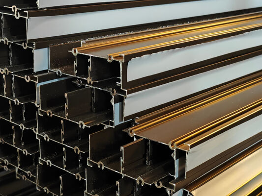 Алюминиевое стекло и дверные профили с порошковым покрытием Бронза Южная Африка