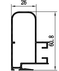 Алюминиевый профиль с порошковым покрытием из сплава 6063 для дверей и окон в дворах