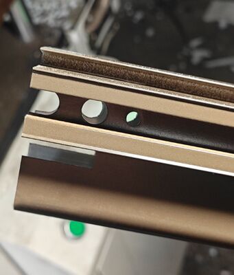 Алюминиевый скользящий профиль с порошковым покрытием для рынка Южной Африки