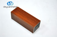 6063 алюминиевых штранг-прессования дверной рамы Т5/Т6, профиль деревянного зерна алюминиевый прямоугольный